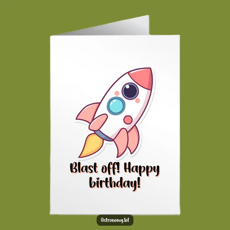 Free Printable Rocket Giggles Birthday Card: Funny Downloadable Gift