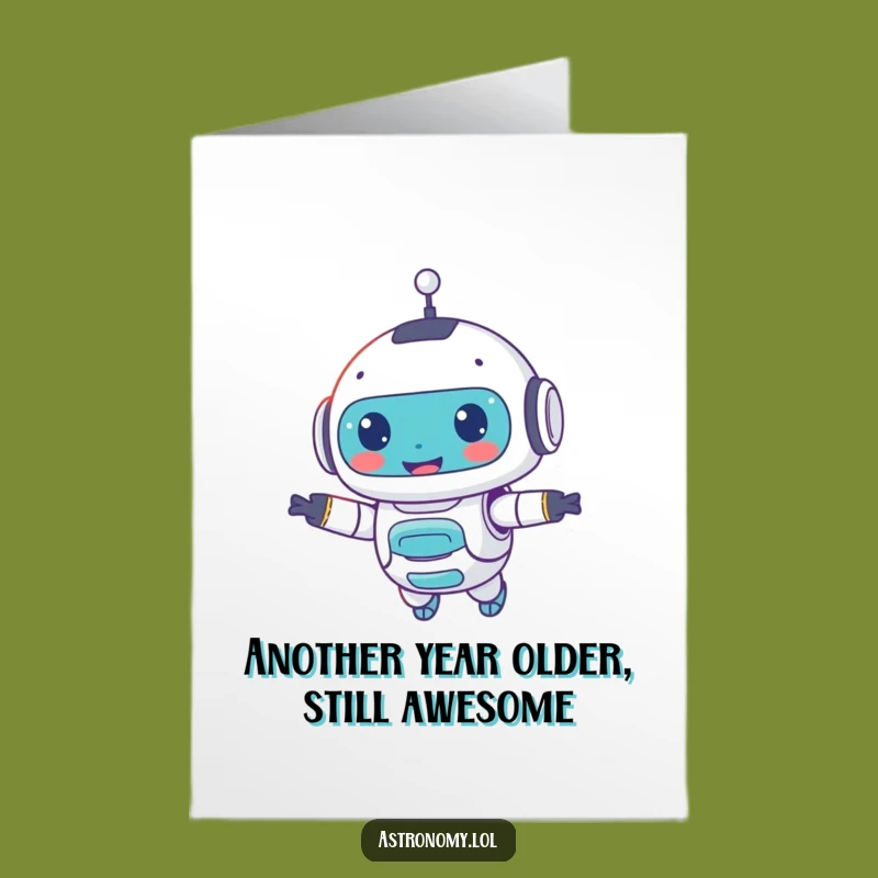 Free Printable Robot Birthday Card: Funny Downloadable Gift for Tech Lovers