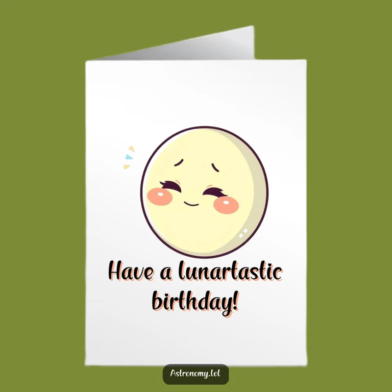 Free Printable Winking Moon Birthday Card - Sly & Funny Downloadable Gift!