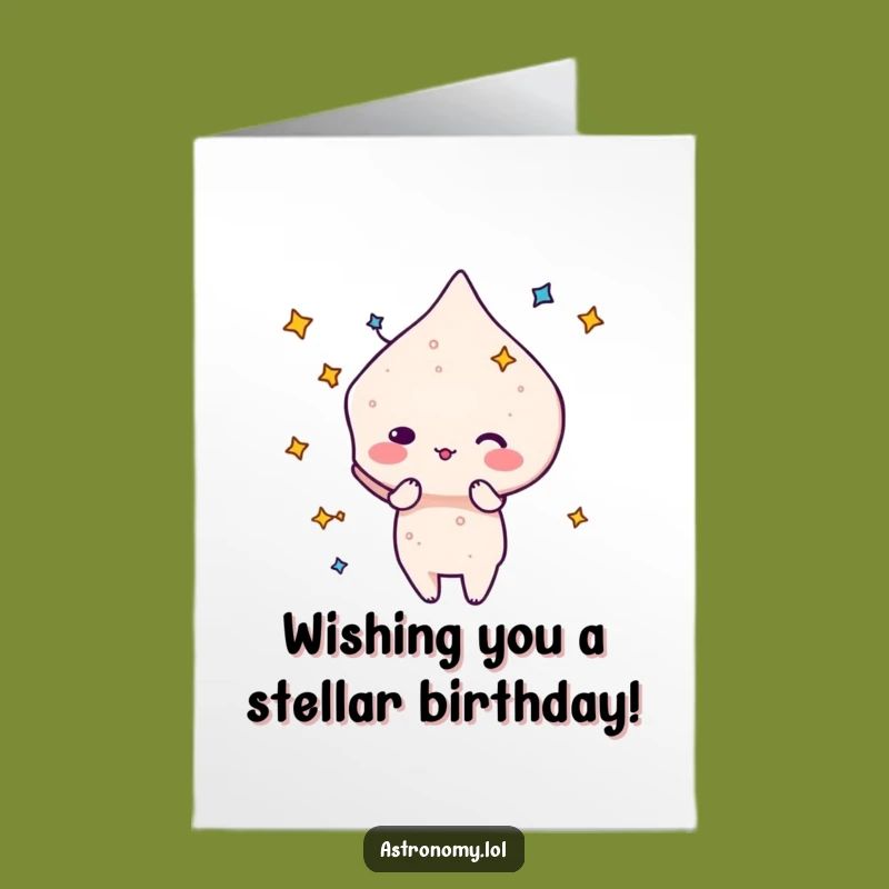 Playful Free Printable Birthday Card: Constellation Shape - Fun Cosmic Greeting