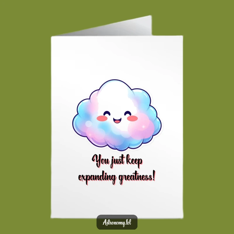 Colorfully Happy Nebula Congratulations Card Free Printable Download: Cosmic Joy for Achievements