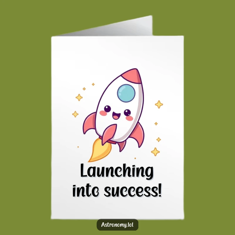 Free Printable Congrats Card: Rocket Launching, Exciting Downloadable Gift
