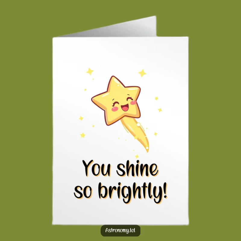 Free Printable Congrats Card: Joyful Shooting Star, Bright Future - Downloadable Gift