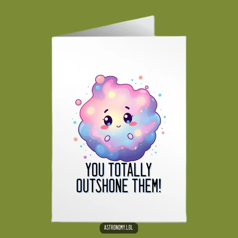 Free Printable Nebula Card: Celebrate Big with Cosmic Dust Congratulations!