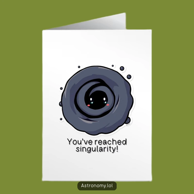 Witty Free Printable Congratulations Card: Black Hole Vortex - Perfect Downloadable Celebration