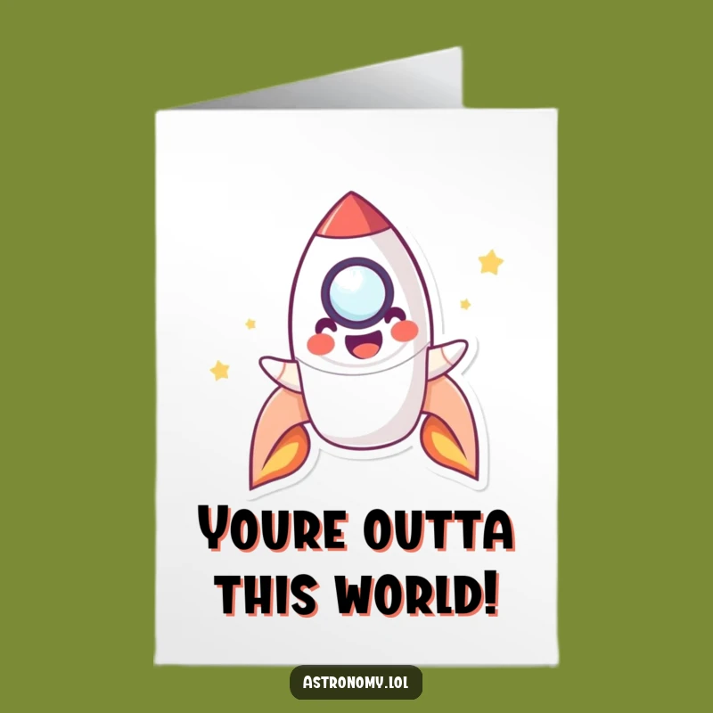 Free Printable Rocket Congrats Card - Funny Downloadable Greeting for Big Achievements