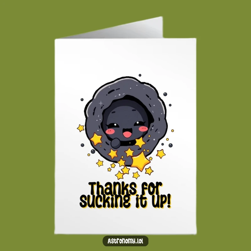 Free Printable Black Hole Thank You Card: Cosmic Gratitude Downloadable Gift
