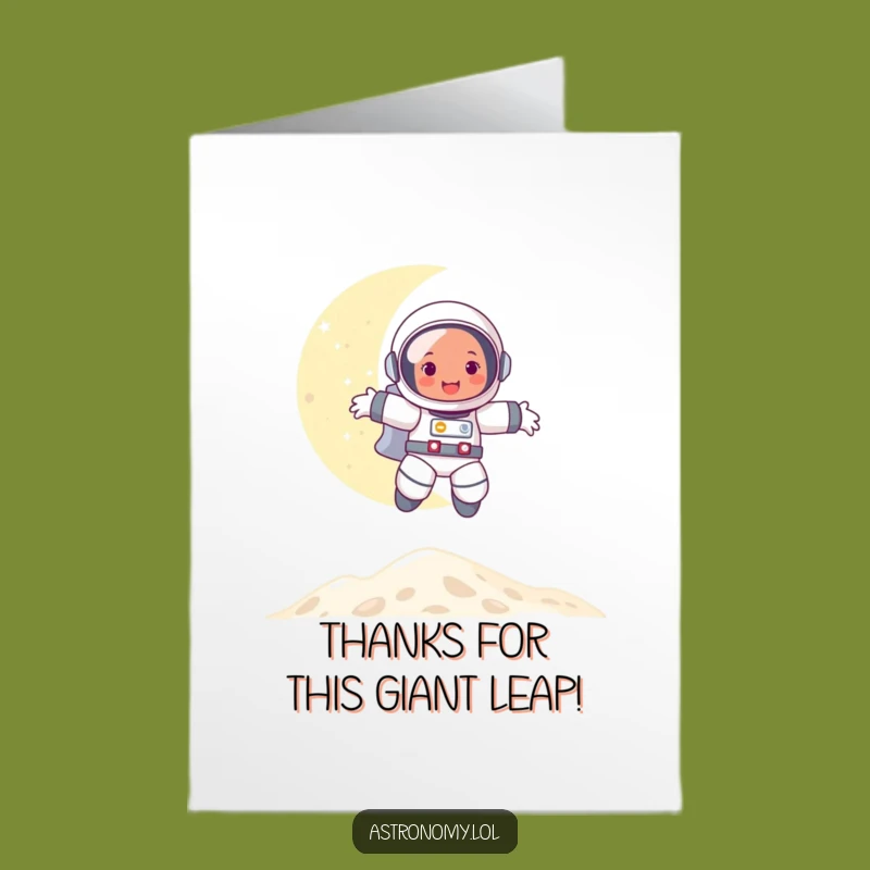 Free Printable Thank You Card: Astronaut Moon Bounce Gratitude!