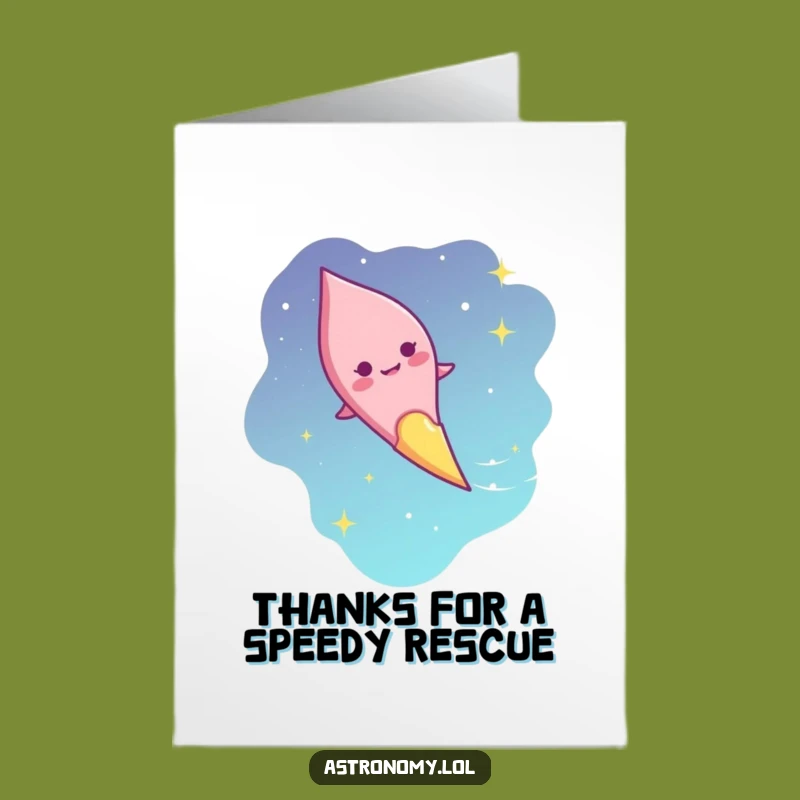 Free Printable Thank You Card: Giggling Comet, Thanks That Fly