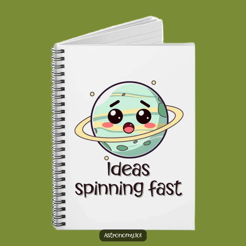 Funny Planet Notebook: Dizzy Surprised Character Journal Gift
