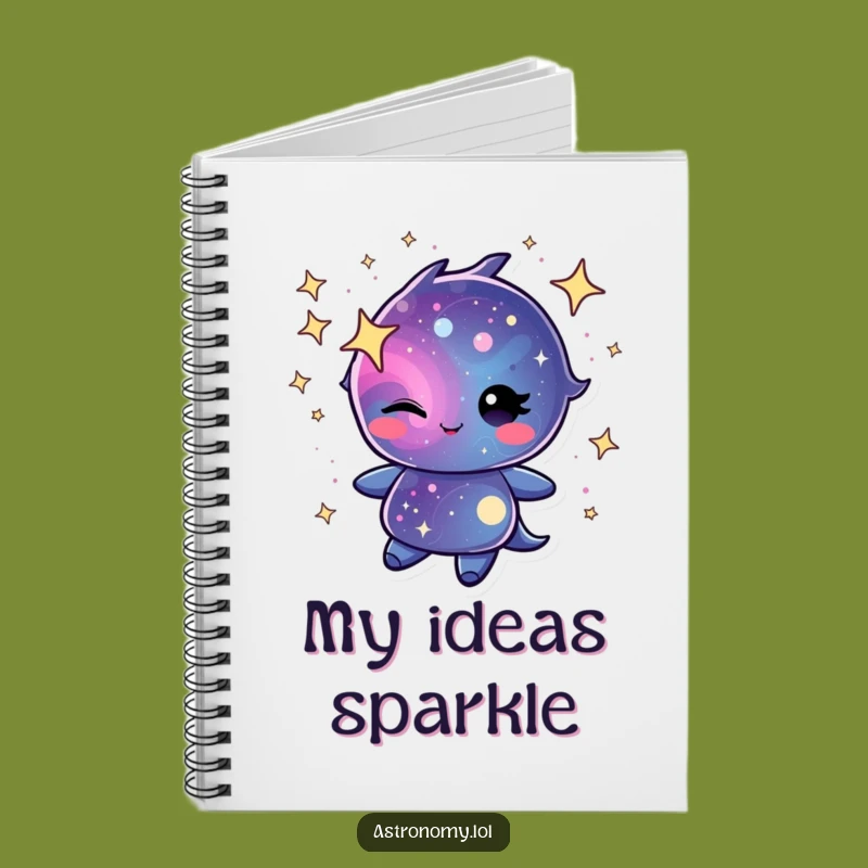 Funny Winking Galaxy Notebook - Hilarious Journal for Cosmic Ideas