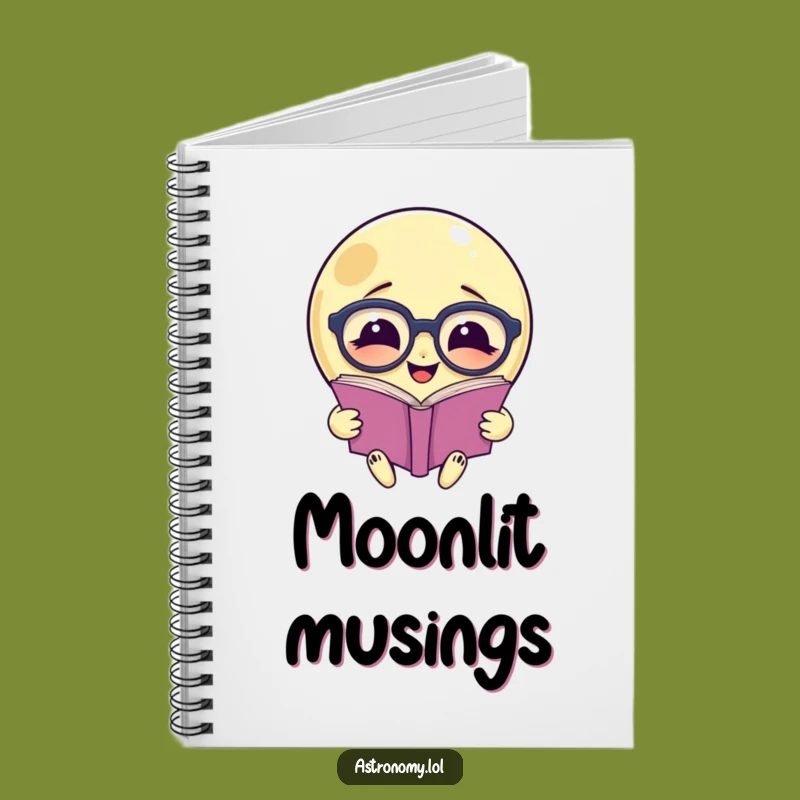 Funny Moon Reading Notebook: Hilarious Journal for Intellectuals, Perfect Gift
