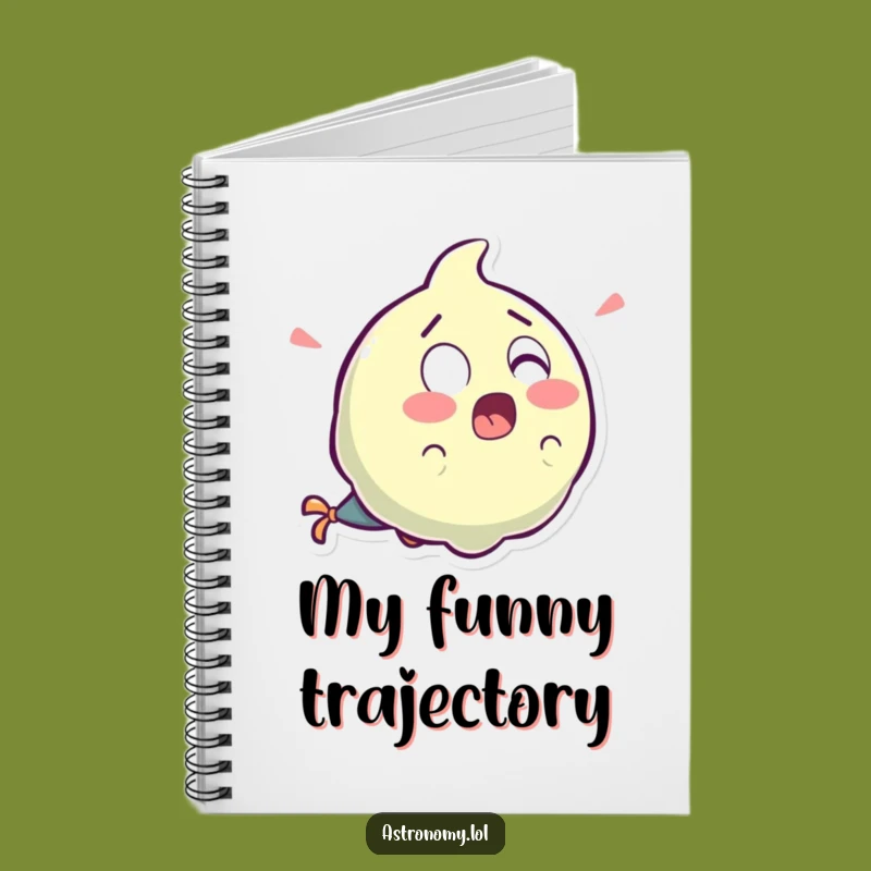 Funny Surprised Comet Notebook: Laughter Tail Cosmic Journal Gift