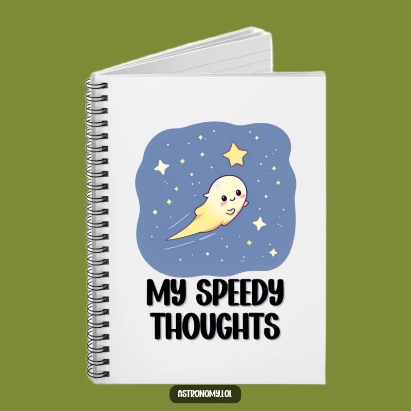 Funny Playful Comet Notebook Ideal for Inspired Notes