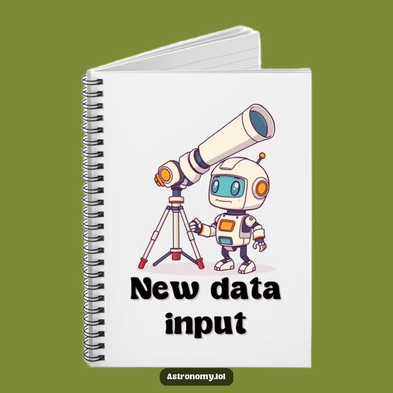 Funny Robot Notebook: Bewildered Gazer Pages, Journal Your Cosmic Queries