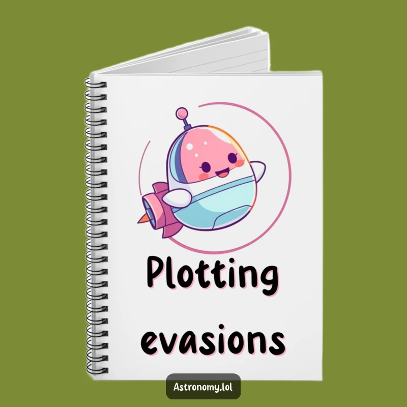 Funny Spaceship Notebook: Cheerful Looper - Jot Down Fun Ideas Funny Gift!