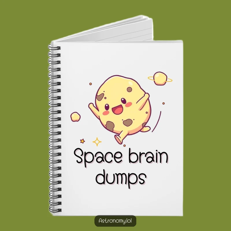 Funny Asteroid Cartwheel Notebook: Jot Down Ideas with Galactic Humor
