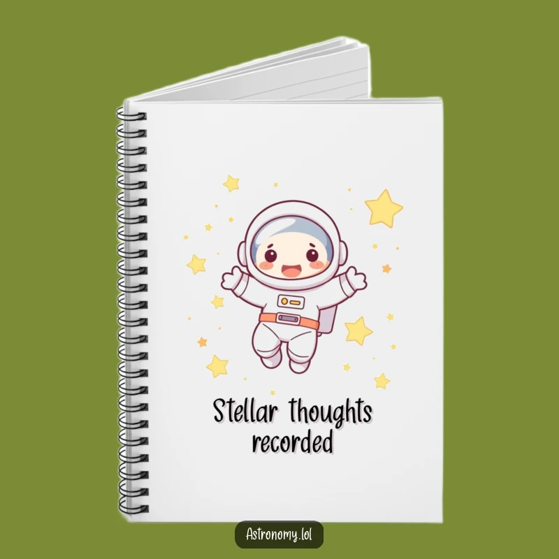 Funny Astronaut Notebook: Cute Floating Character Journal Gift