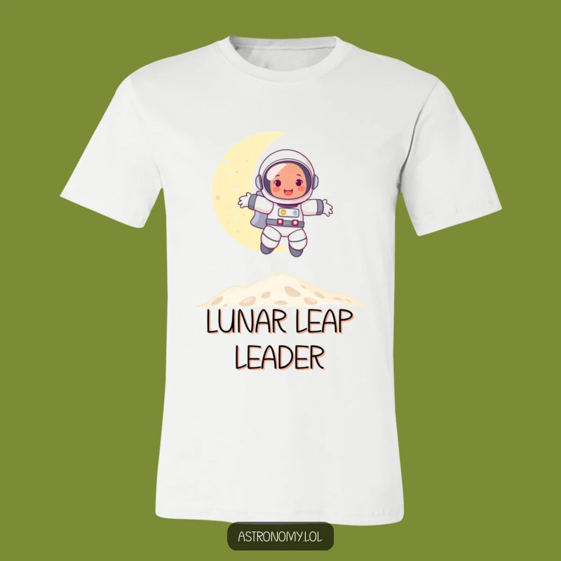 Funny Astronaut Moon Bounce T-Shirt: Wear Your Lunar Happiness