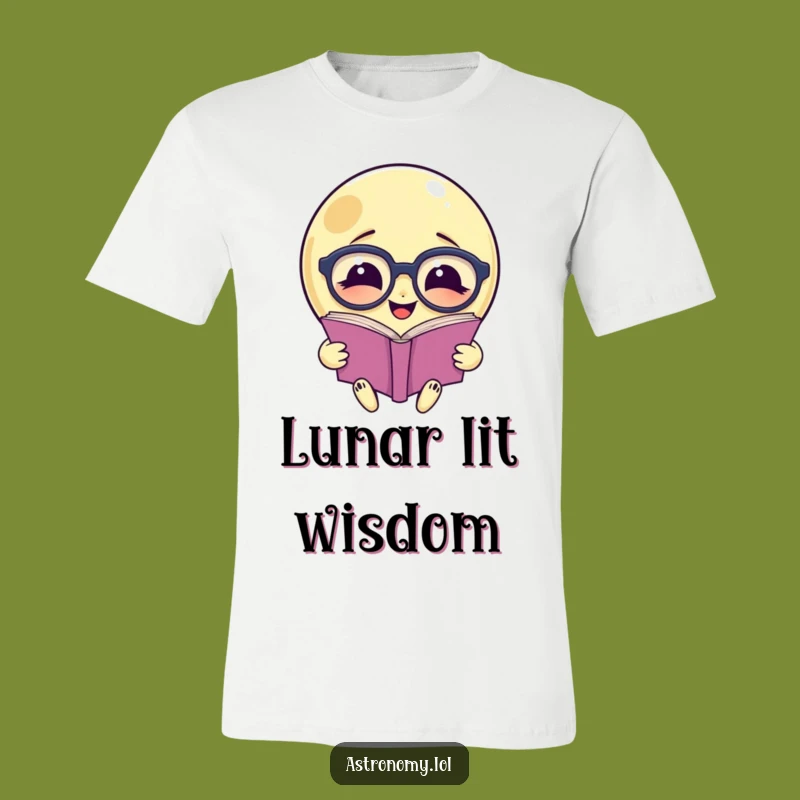 Funny Moon Spectacles T-Shirt: Hilarious Bookworm Night Sky Tee, Perfect Gift