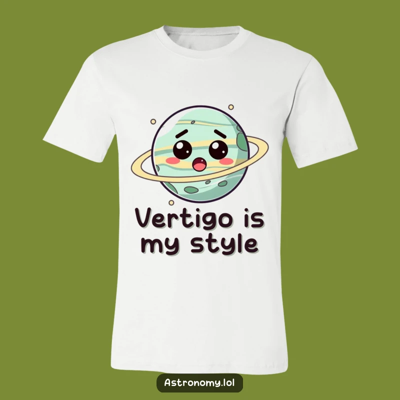 Funny Planet T-Shirt: Dizzy Surprised Character Tee Gift