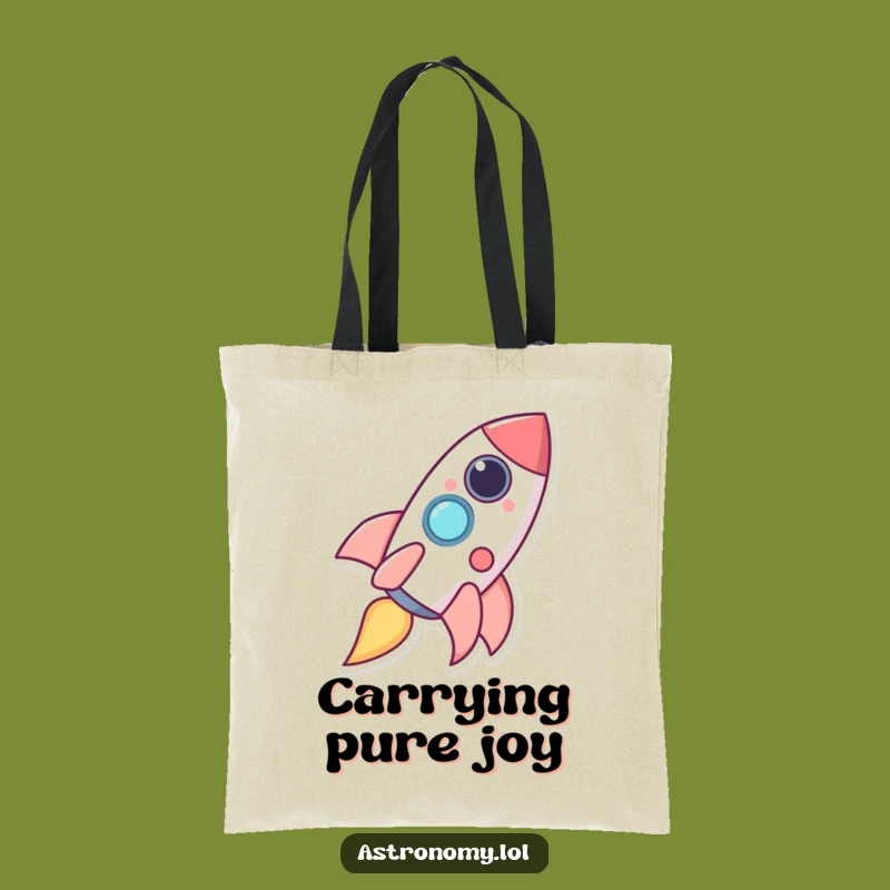 Funny Happy Rocket Giggles Tote Bag - Carry Your Laughs!