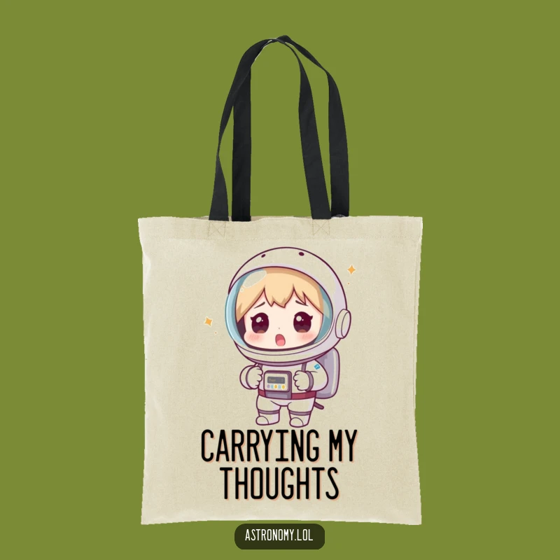 Funny Astronaut Colander Tote Bag - Giggle-Worthy Space Accessory Gift