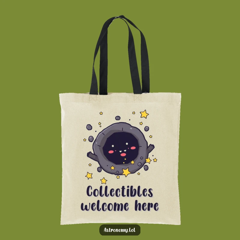 Funny Black Hole Tote Bag: Mischievous Star Collector, Practical Gift