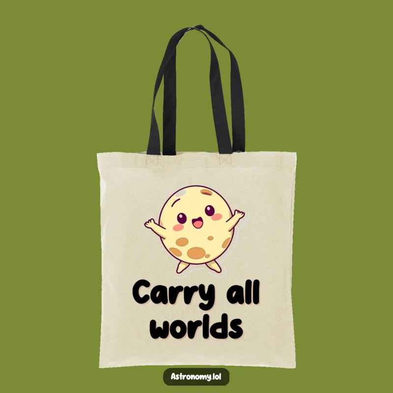 Funny Dancing Planet Tote Bag - Carry Your Moves in Style