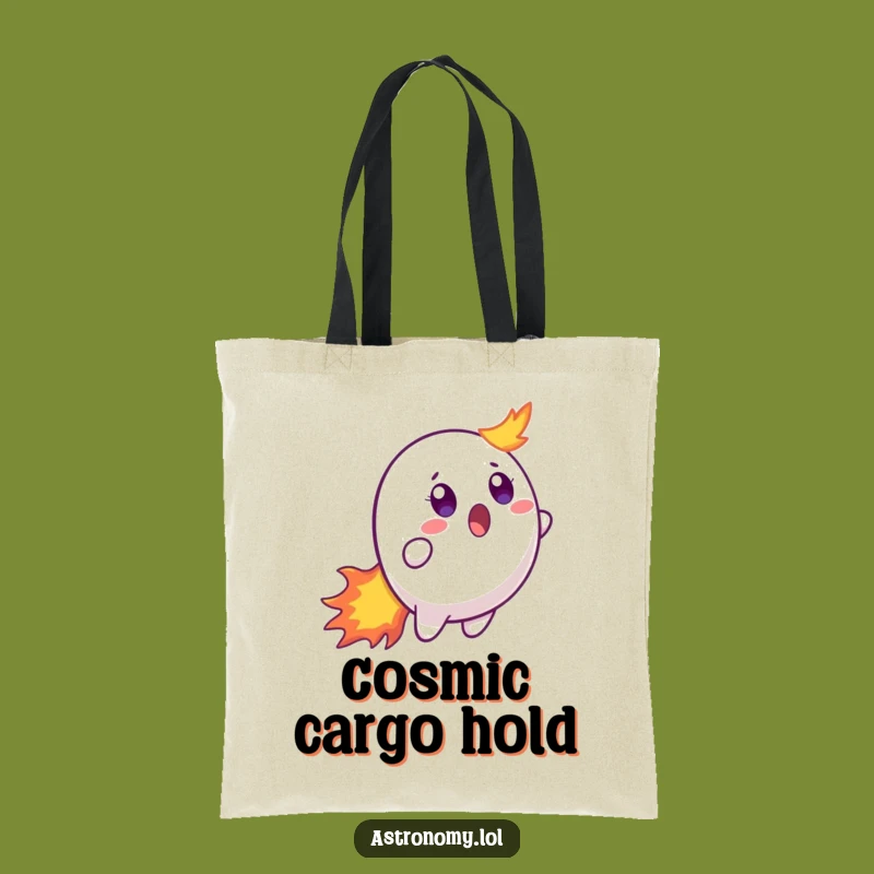 Funny Surprised Comet Tote Bag - Carry Your Laughs in Style
